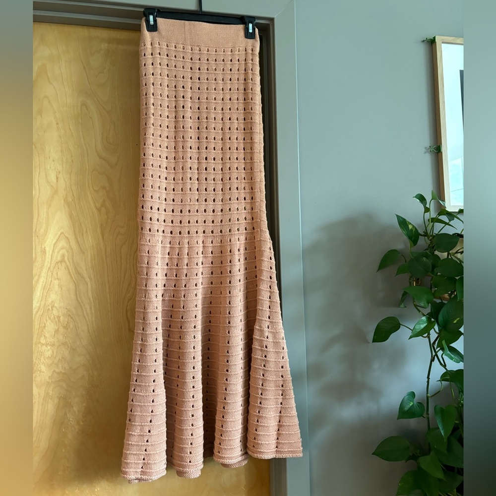 Mermaid knit skirt pink sz S